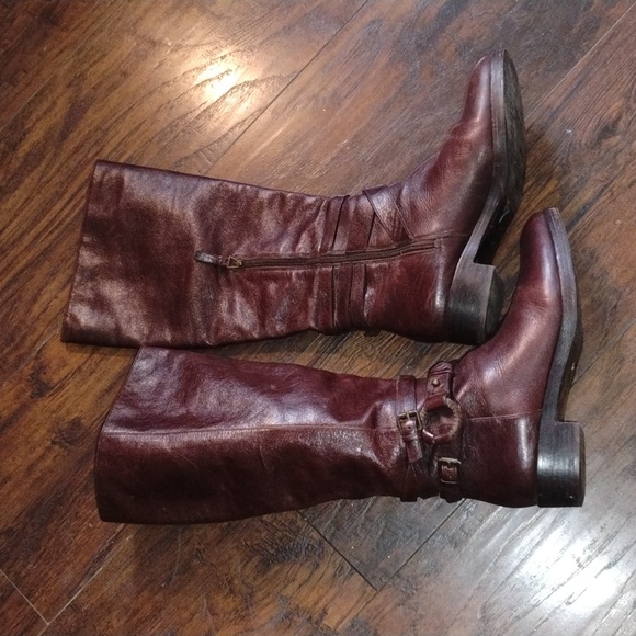 Via Spiga Dark Brown Heeled Boots - Picture 4 of 8